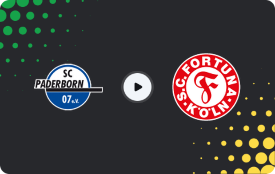Where to watch Paderborn II — Fortuna Köln, Regionalliga - West, 02.05.2026