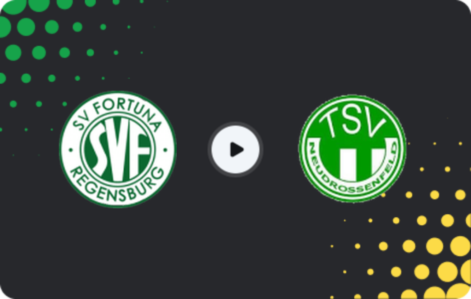 Where to watch Fortuna Regensburg — Neudrossenfeld, Oberliga - Bayern Nord, 02.05.2026