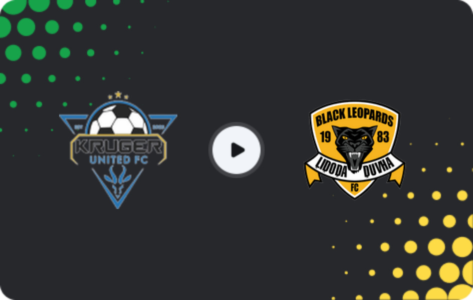 Where to watch Kruger United — Black Leopards, 1st Division, 02.05.2026
