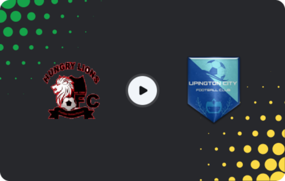 Where to watch Hungry Lions — Upington City, 1st Division, 02.05.2026