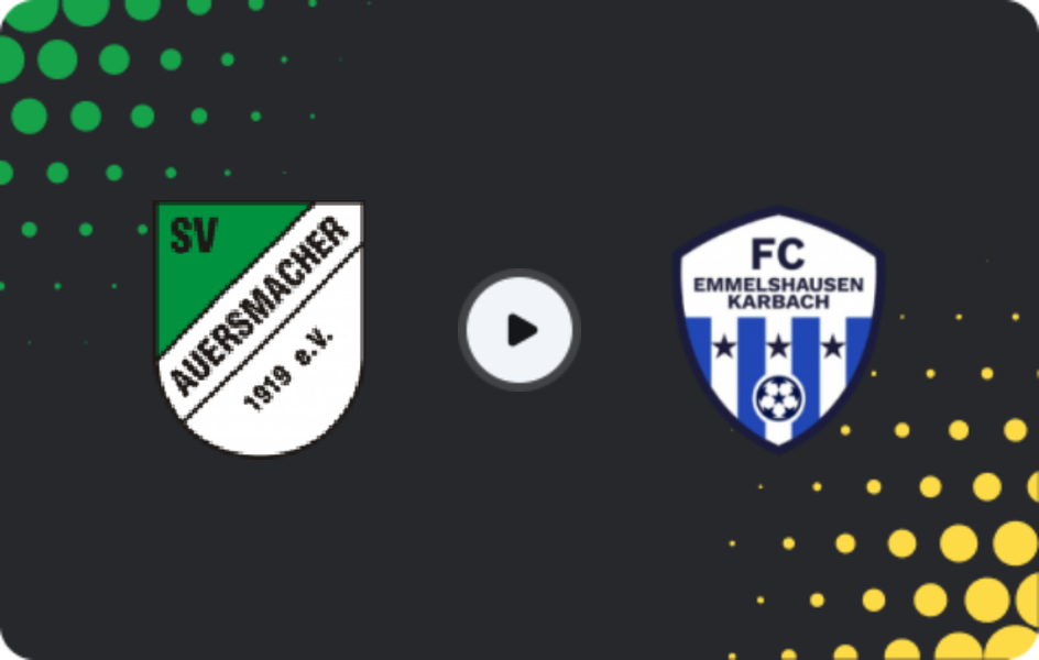 Where to watch Auersmacher — FC Emmelshausen-Karbach, Oberliga Rheinland-Pfalz/Saar, 02.05.2026