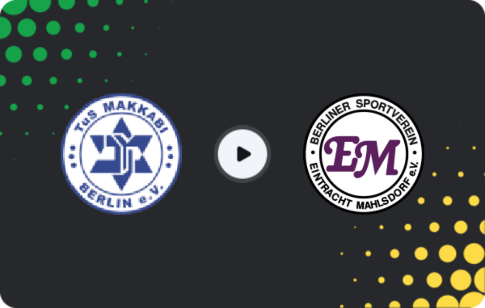 Where to watch Makkabi — Eintracht Mahlsdorf, NOFV-Oberliga Nord, 03.05.2026