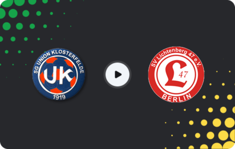 Where to watch Union Klosterfelde — Lichtenberg, NOFV-Oberliga Nord, 01.05.2026