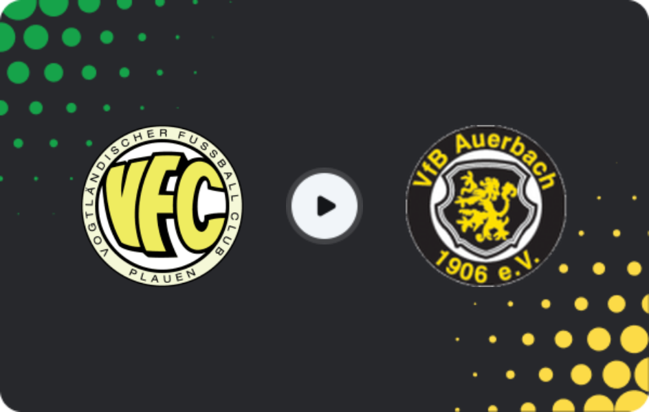 Where to watch Plauen — Auerbach, NOFV-Oberliga Süd, 01.05.2026