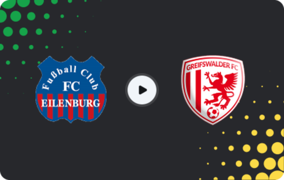 Where to watch Eilenburg — Greifswalder FC, Regionalliga - Nordost, 03.05.2026