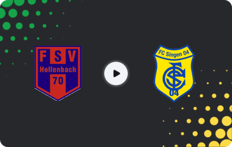 Where to watch Hollenbach — TSV Singen, Oberliga - Baden-Württemberg, 03.05.2026