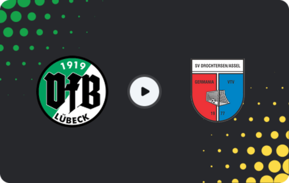 Where to watch VfB Lübeck — SV Drochtersen/Assel, Regionalliga - Nord, 03.05.2026