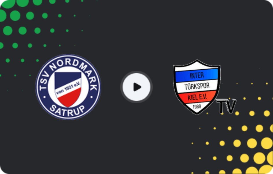 Where to watch Nordmark Satrup — Inter Türkspor Kiel, Oberliga - Schleswig-Holstein, 03.05.2026