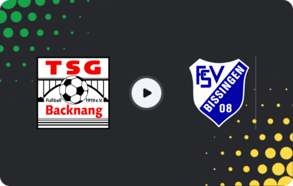Where to watch Backnang — Bissingen, Oberliga - Baden-Württemberg, 08.05.2026