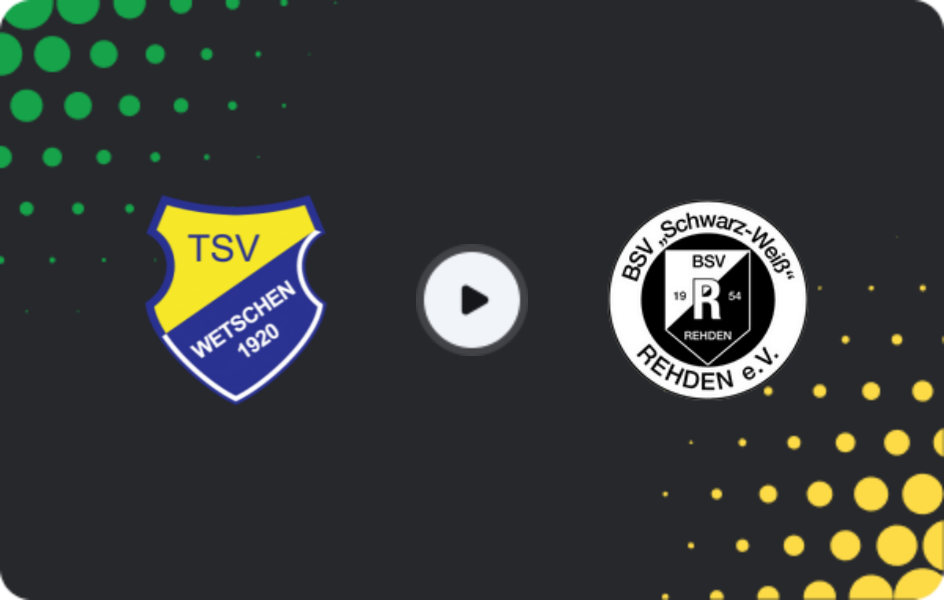 Where to watch Wetschen — Schwarz-Weiß Rehden, Oberliga - Niedersachsen, 08.05.2026