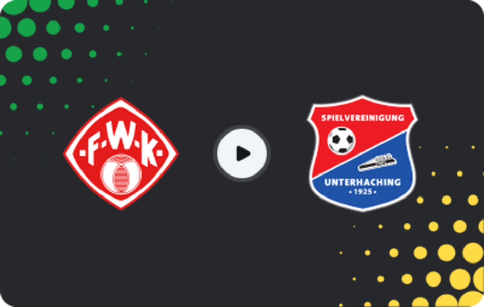 Where to watch Würzburger Kickers — SpVgg Unterhaching, Regionalliga - Bayern, 08.05.2026