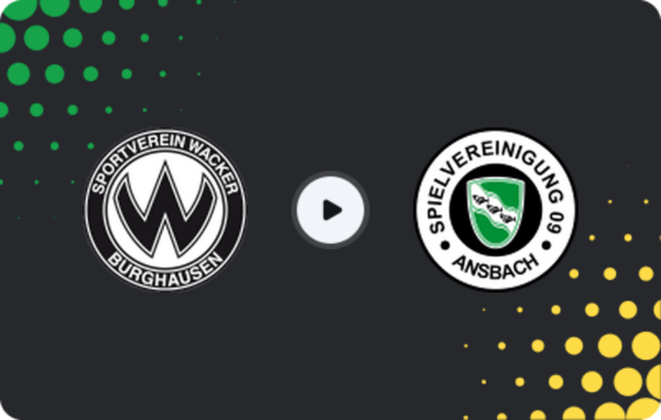 Where to watch Wacker Burghausen — Ansbach, Regionalliga - Bayern, 09.05.2026