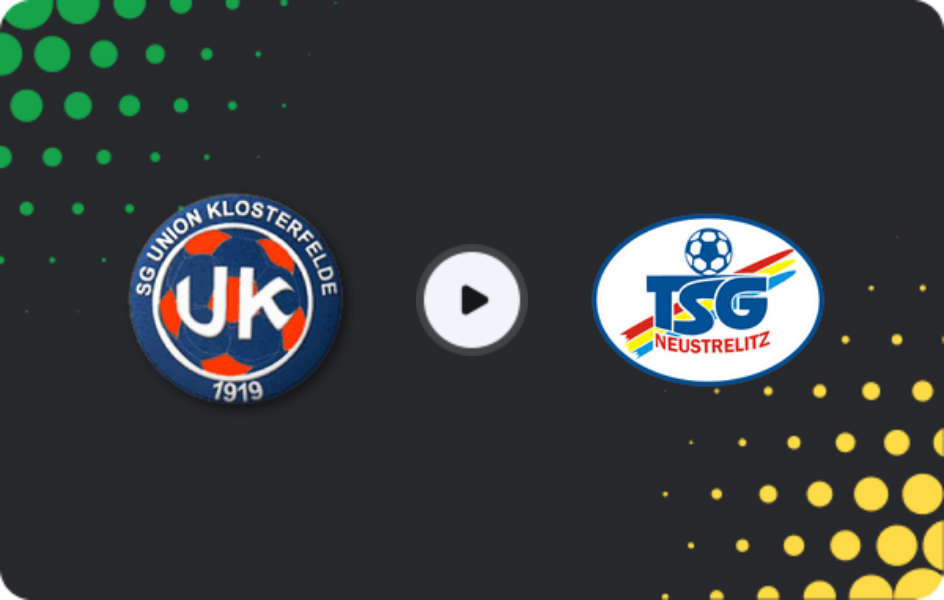 Where to watch Union Klosterfelde — Neustrelitz, NOFV-Oberliga Nord, 08.05.2026