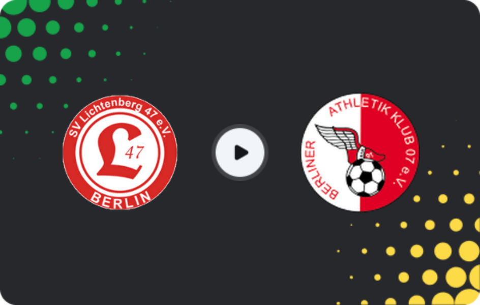 Where to watch Lichtenberg — BAK '07, NOFV-Oberliga Nord, 09.05.2026