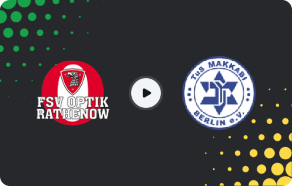 Where to watch Optik Rathenow — Makkabi, NOFV-Oberliga Nord, 09.05.2026