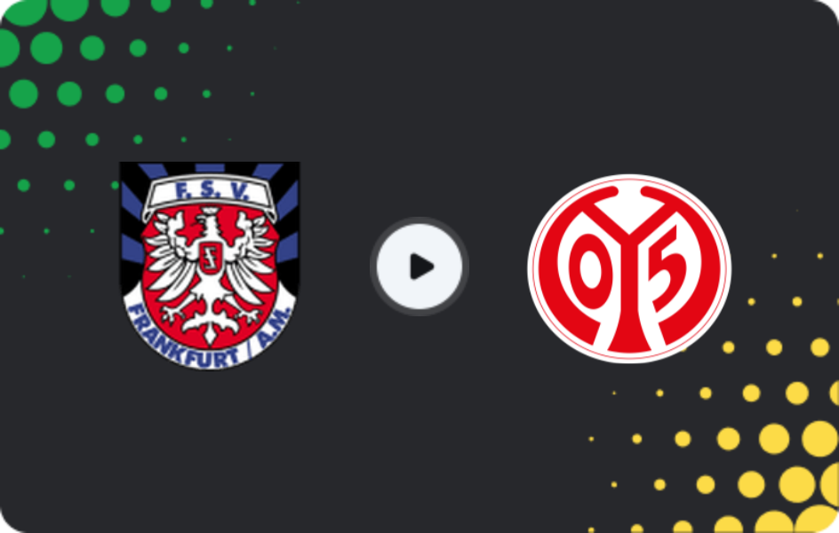 Where to watch FSV Frankfurt — Mainz 05 II, Regionalliga - SudWest, 09.05.2026