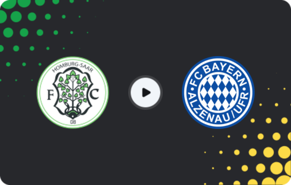Where to watch FC 08 Homburg — Bayern Alzenau, Regionalliga - SudWest, 09.05.2026
