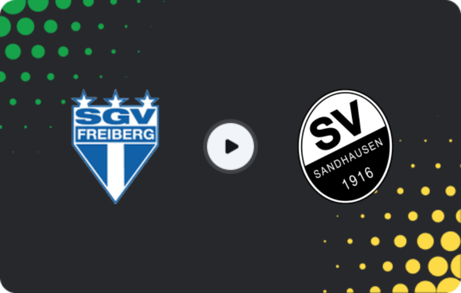 Where to watch SGV Freiberg — SV Sandhausen, Regionalliga - SudWest, 09.05.2026
