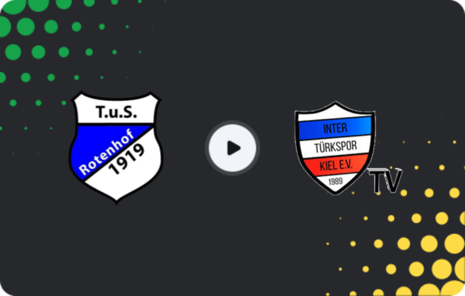 Where to watch Rotenhof — Inter Türkspor Kiel, Oberliga - Schleswig-Holstein, 08.05.2026