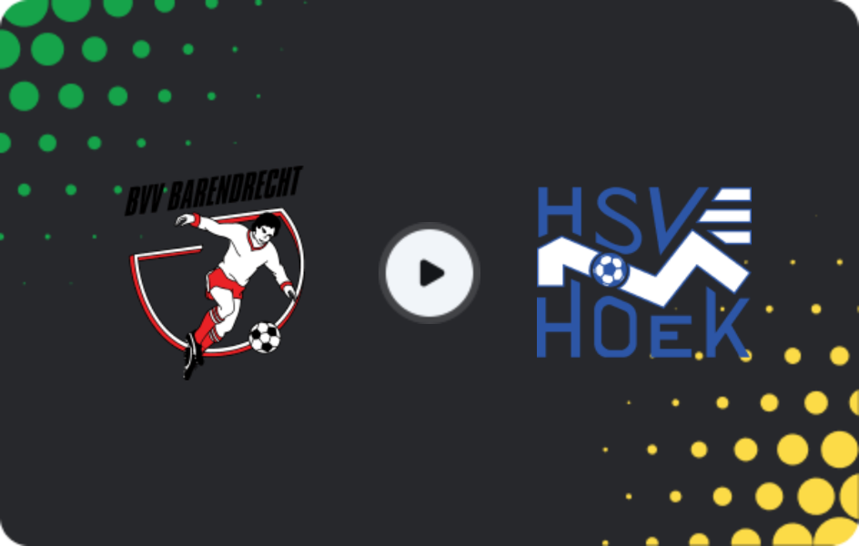 Where to watch Barendrecht — Hoek, Tweede Divisie, 09.05.2026