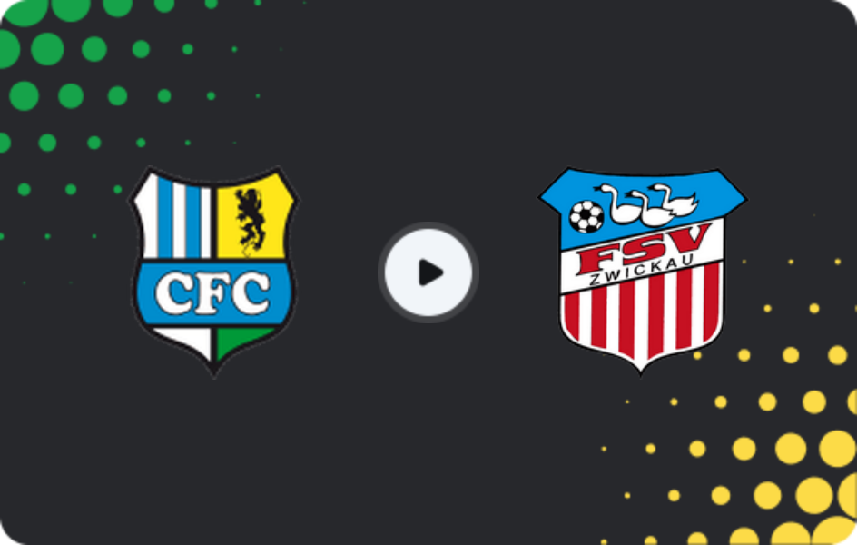Where to watch Chemnitzer FC — FSV Zwickau, Regionalliga - Nordost, 10.05.2026