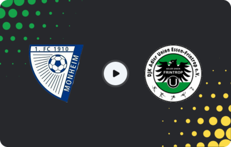 Where to watch Monheim — Union Frintrop, Oberliga - Niederrhein, 10.05.2026