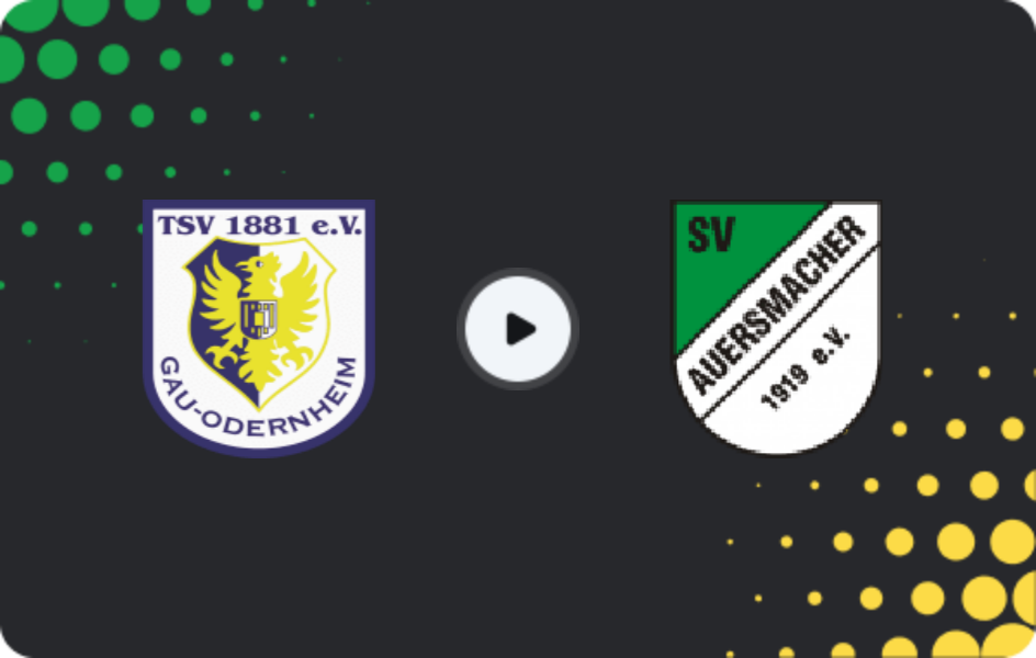 Where to watch Gau-Odernheim — Auersmacher, Oberliga Rheinland-Pfalz/Saar, 10.05.2026
