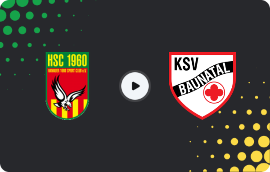 Where to watch 1960 Hanau — Baunatal, Oberliga - Hessen, 10.05.2026