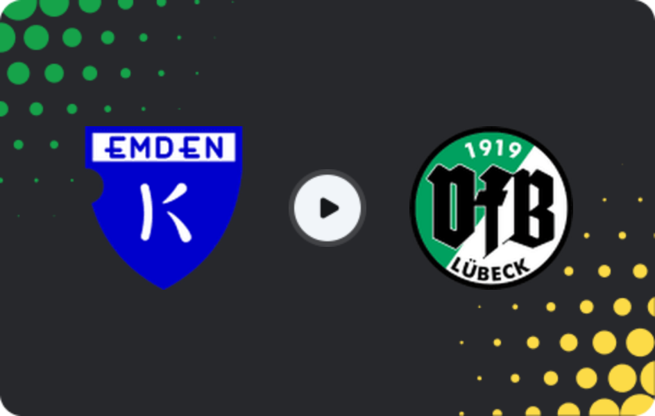Where to watch Kickers Emden — VfB Lübeck, Regionalliga - Nord, 10.05.2026