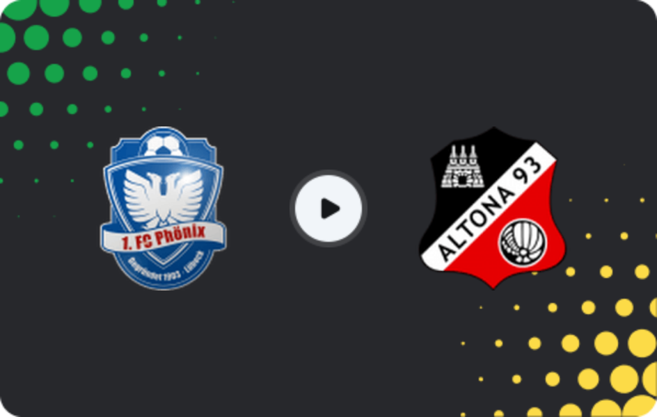 Where to watch Phönix Lübeck — Altona 93, Regionalliga - Nord, 10.05.2026