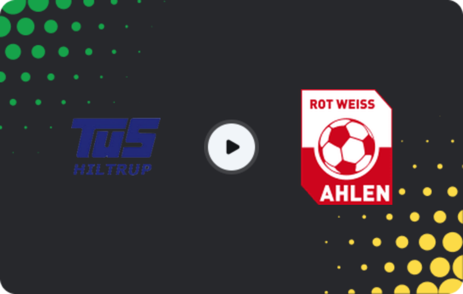 Where to watch Hiltrup — Rot Weiss Ahlen, Oberliga - Westfalen, 10.05.2026