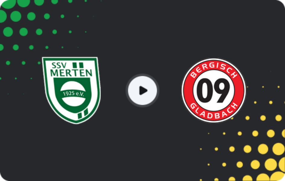 Where to watch SSV Merten — Bergisch Gladbach, Oberliga - Mittelrhein, 10.05.2026