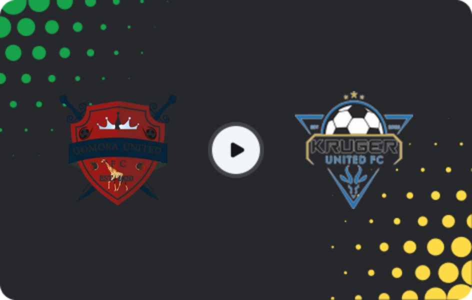 Where to watch Gomora United — Kruger United, 1st Division, 10.05.2026