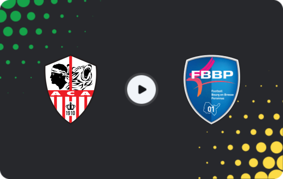 Where to watch Ajaccio — Bourg-en-bresse 01, Championnat National, 15.05.2026
