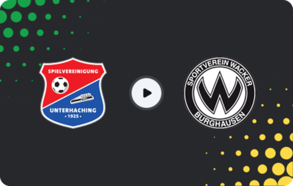 Where to watch SpVgg Unterhaching — Wacker Burghausen, Regionalliga - Bayern, 16.05.2026
