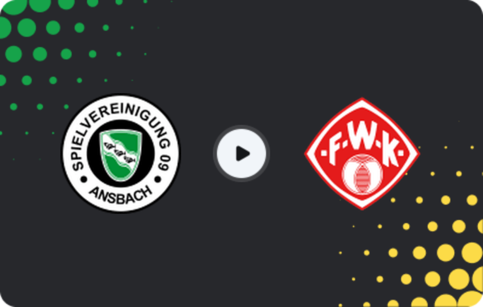 Where to watch Ansbach — Würzburger Kickers, Regionalliga - Bayern, 16.05.2026