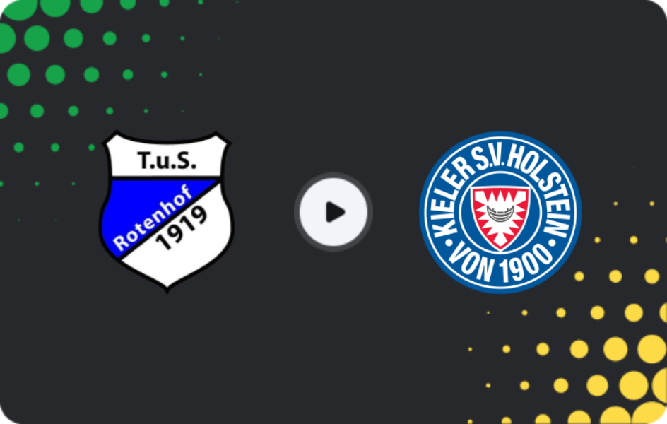 Where to watch Rotenhof — Holstein Kiel II, Oberliga - Schleswig-Holstein, 16.05.2026