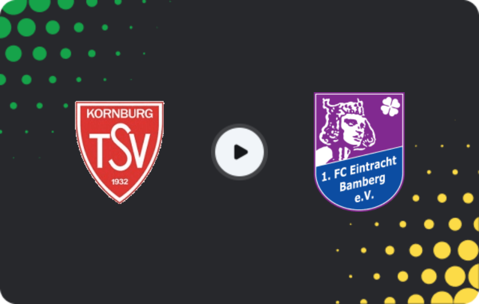 Where to watch Kornburg — Eintracht Bamberg, Oberliga - Bayern Nord, 16.05.2026