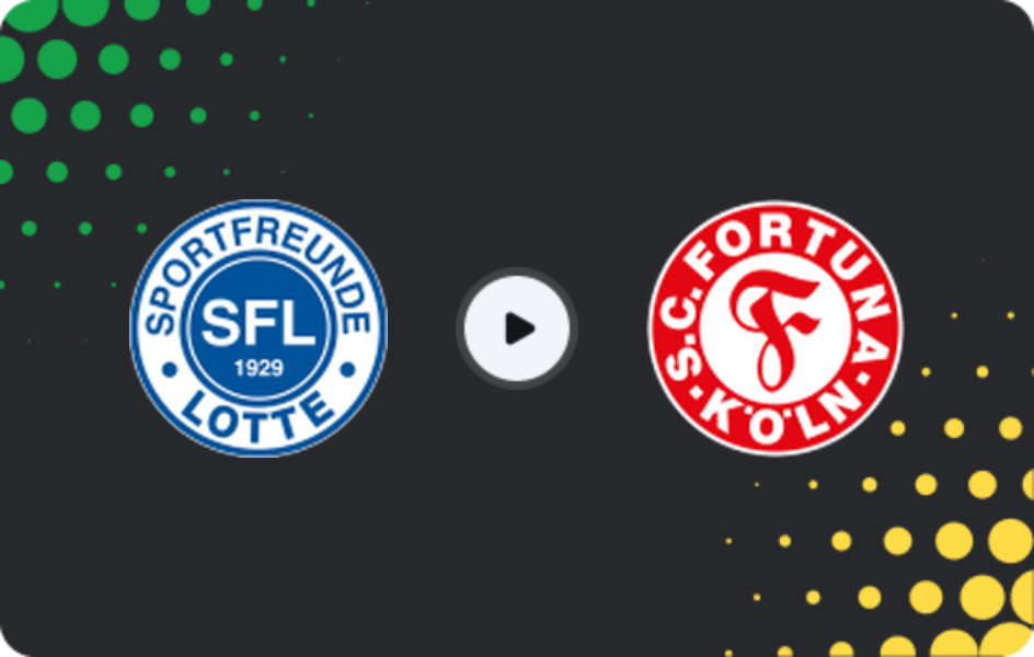 Where to watch Sportfreunde Lotte — Fortuna Köln, Regionalliga - West, 16.05.2026