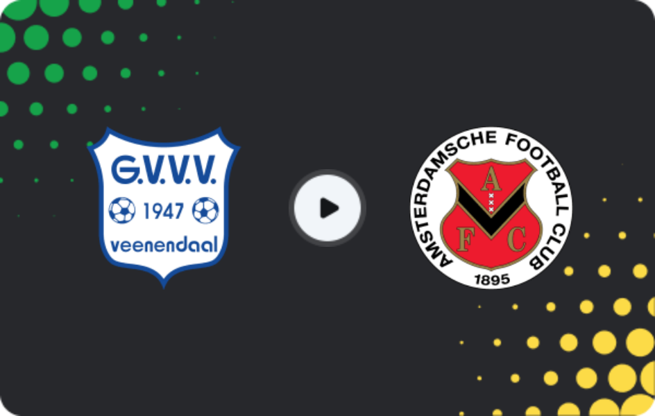 Where to watch GVVV Veenendaal — AFC Amsterdam, Tweede Divisie, 16.05.2026