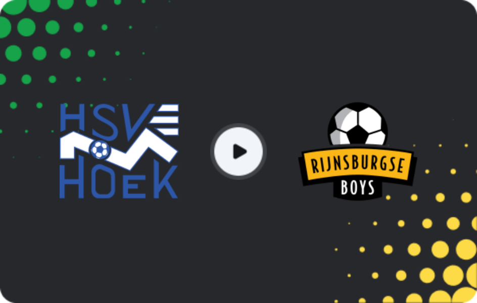 Where to watch Hoek — Rijnsburgse Boys, Tweede Divisie, 16.05.2026