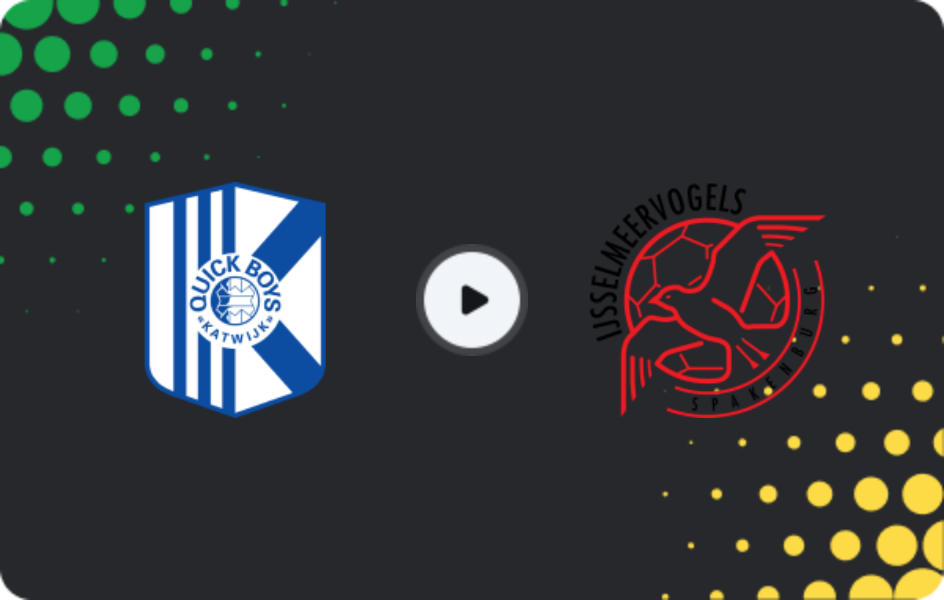 Where to watch Quick Boys — Ijsselmeervogels, Tweede Divisie, 16.05.2026