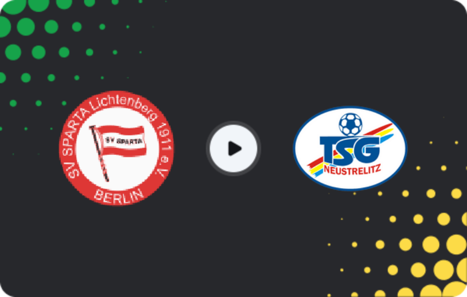 Where to watch Sparta Lichtenberg — Neustrelitz, NOFV-Oberliga Nord, 17.05.2026