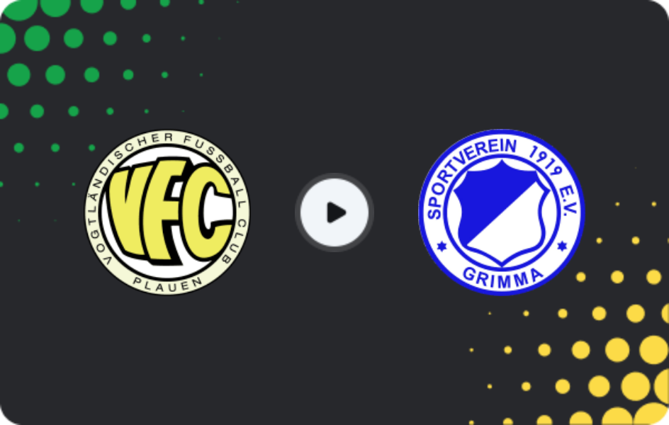Where to watch Plauen — FC Grimma, NOFV-Oberliga Süd, 17.05.2026
