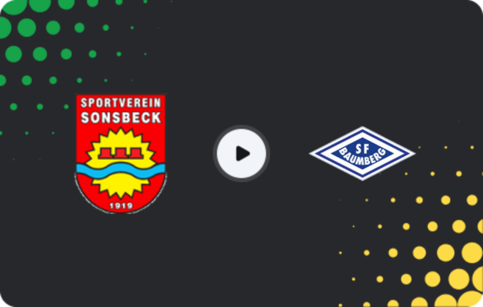 Where to watch Sonsbeck — SF Baumberg, Oberliga - Niederrhein, 17.05.2026