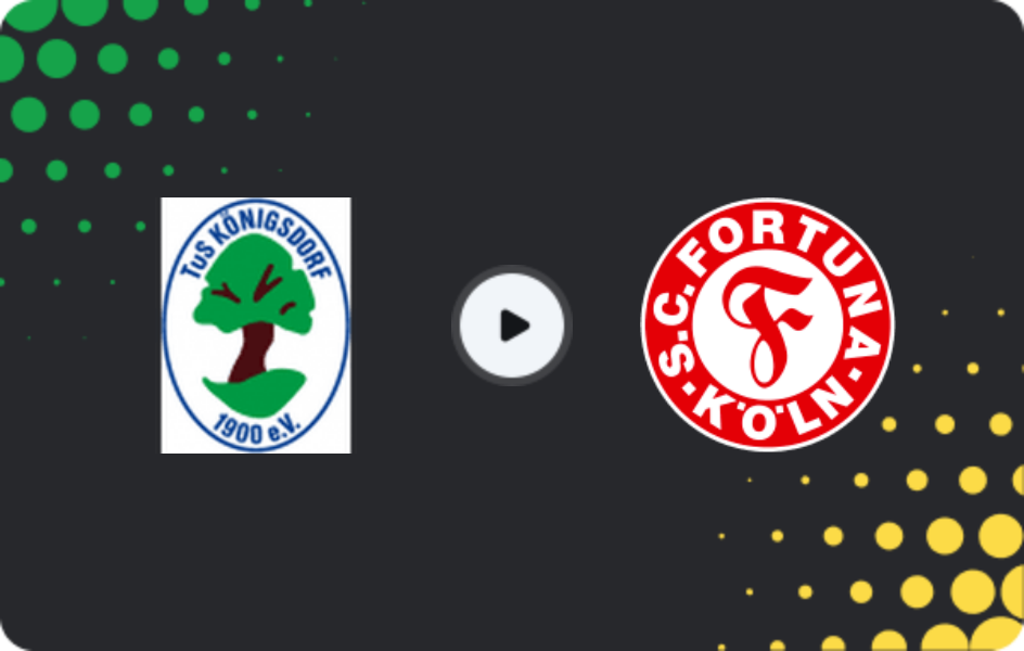 Where to watch TuS BW Königsdorf — Fortuna Köln II, Oberliga - Mittelrhein, 17.05.2026