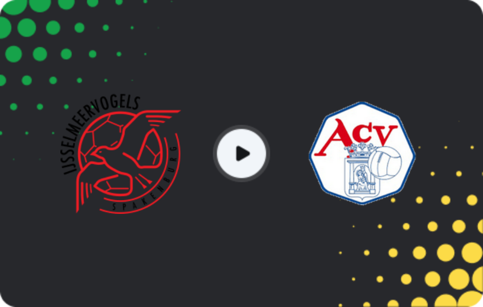 Where to watch Ijsselmeervogels — ACV, Tweede Divisie, 23.05.2026