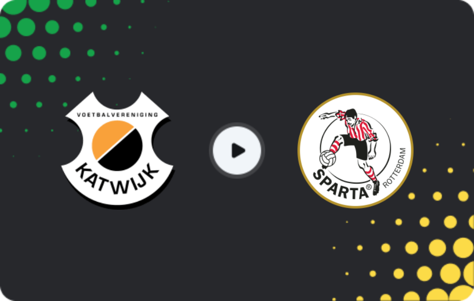 Where to watch Katwijk — Sparta Rotterdam II, Tweede Divisie, 23.05.2026