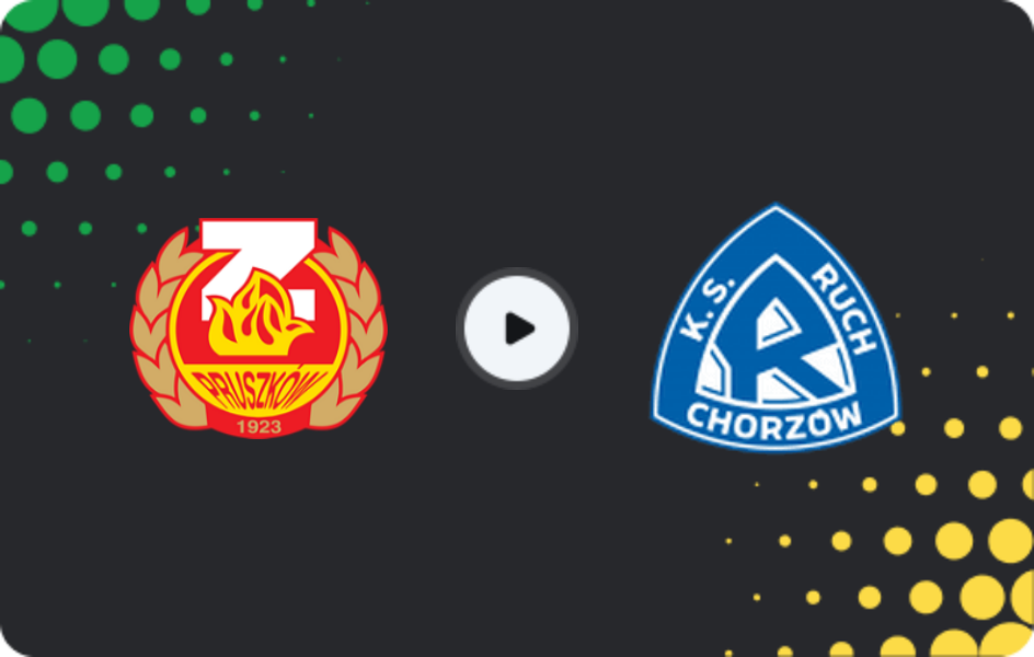 Where to watch Znicz Pruszków — Ruch Chorzów, 1 Liga, 23.05.2026