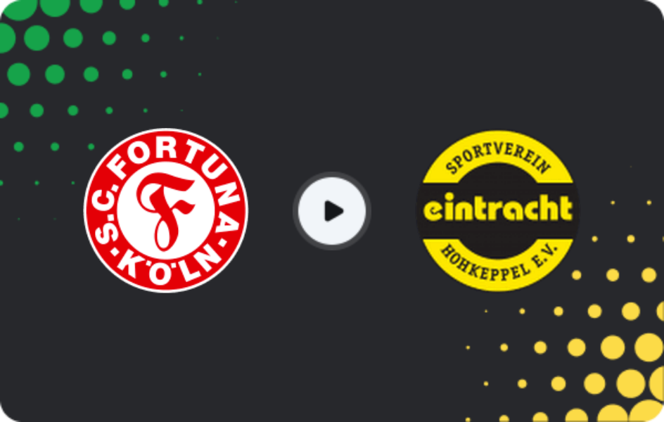 Where to watch Fortuna Köln II — Eintracht Hohkeppel, Oberliga - Mittelrhein, 25.05.2026